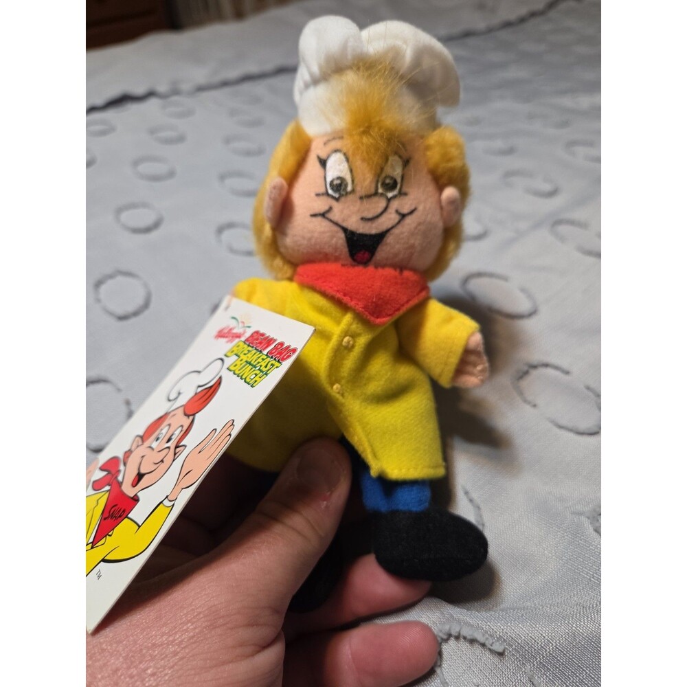 1997 Kellogg’s Snap Plush Bean Bag Breakfast Bunch w/ Tag Rice Krispies